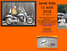 Tablet Screenshot of janetride.com